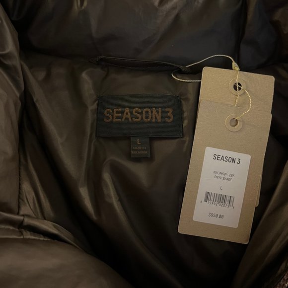 NWT Yeezy Season 3 Waxed Cotton Puffer - Picture 4 of 10